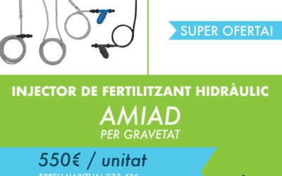 Gran promoció de Maig: INJECTOR DE FERTILITZANT HIDRÀULIC AMIAD