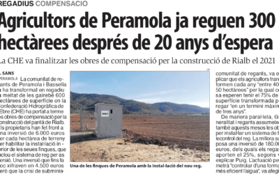 La comunitat de regants de Peramola i Bassella ha convertit en regadiu 300ha!